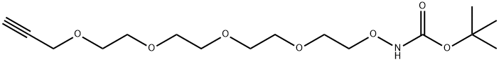 Boc-aminooxy-PEG4-Propargyl Struktur