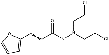 β-(2-Furanyl)acrylic acid N2,N2-bis(2-chloroethyl) hydrazide Struktur