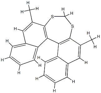 Dinaphtho2,1-d:1,2-f1,3dithiepin, 2,6-dimethyl- Struktur