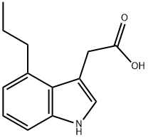 1H-Indole-3-aceticacid,4-propyl-(9CI) Struktur