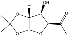 1-O,2-O-Isopropylidene-5-oxo-5,6-dideoxy-α-D-glucofuranose Struktur