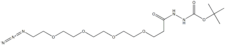 Azido-PEG4- Boc-Hydrazide Struktur