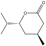 2H-Pyran-2-one,tetrahydro-4-methyl-6-(1-methylethyl)-,(4R,6S)-rel-(9CI) Struktur