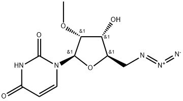 Uridine, 5'-azido-5'-deoxy-2'-O-methyl- Struktur