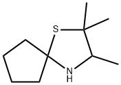 1-Thia-4-azaspiro[4.4]nonane,2,2,3-trimethyl-(9CI) Struktur