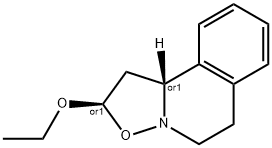 2H-Isoxazolo[3,2-a]isoquinoline,2-ethoxy-1,5,6,10b-tetrahydro-,(2R,10bR)-rel-(9CI) Struktur