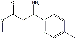 methyl 3-amino-3-(4-methylphenyl)propanoate Struktur