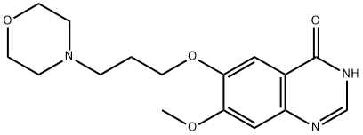 7-Methoxy-6-(3-morpholin-4-ylpropoxy)quinazolin-4(3H)-one Structure