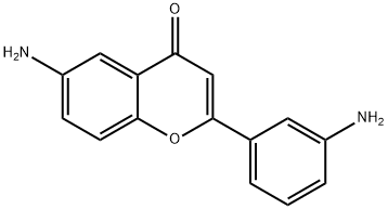 4H-1-Benzopyran-4-one,6-amino-2-(3-aminophenyl)-(9CI) Struktur