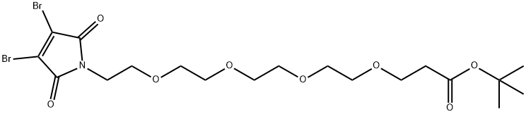 3,4-Dibromo-Mal-PEG4-t-butyl ester Struktur