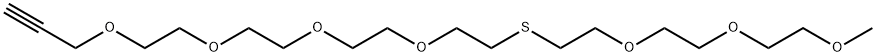 m-PEG3-S-PEG4-propargyl Struktur