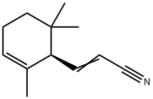 2-Propenenitrile,3-[(1R)-2,6,6-trimethyl-2-cyclohexen-1-yl]-(9CI) Struktur