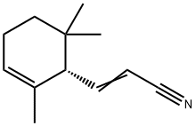 2-Propenenitrile,3-[(1S)-2,6,6-trimethyl-2-cyclohexen-1-yl]-(9CI) Struktur