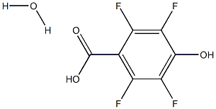 2,3,5,6-四氟-4-羥基苯甲酸 水合物 結(jié)構(gòu)式