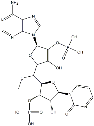 bis(3'-5')cyclic(uridylyl-adenosine monophosphate) Struktur