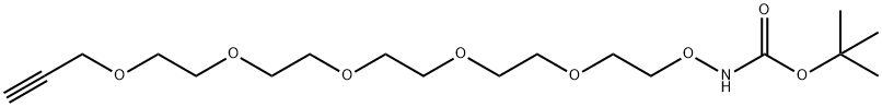 t-Boc-aminooxy-PEG5-propargyl Struktur