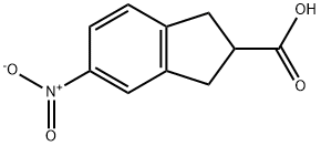 1H-Indene-2-carboxylicacid,2,3-dihydro-5-nitro-(9CI) Struktur