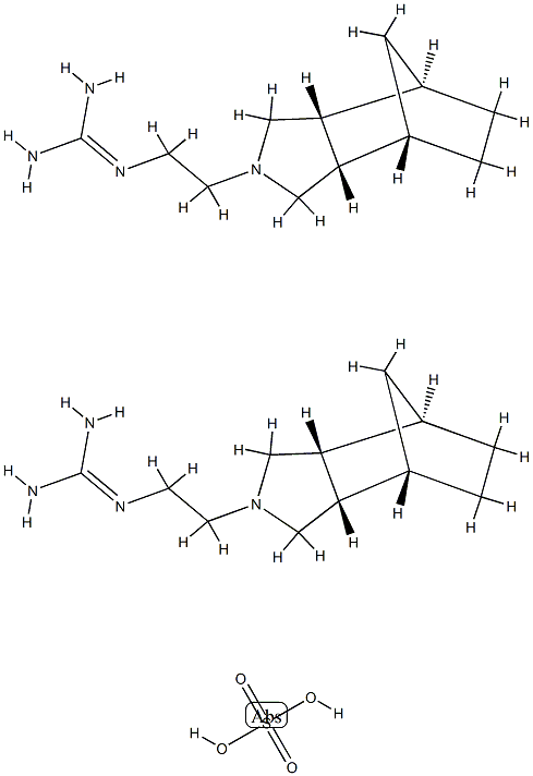 methanohexohydroisoindoline ethylguanidine hemisulfate Struktur