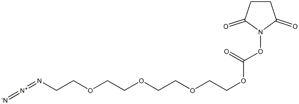 Azido-PEG3-succinimidyl carbonate Struktur