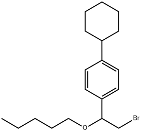 [α-(Bromomethyl)-p-cyclohexylbenzyl]pentyl ether Struktur