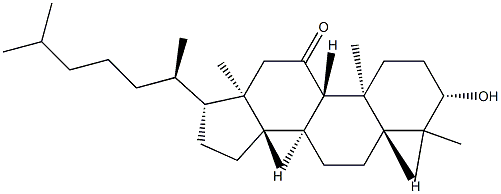 3β-Hydroxylanostan-11-one Struktur