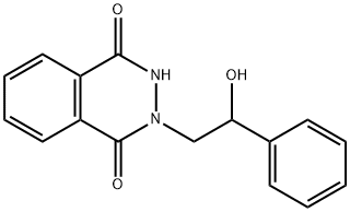 2,3-Dihydro-2-(β-hydroxyphenethyl)phthalazine-1,4-dione Struktur