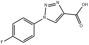 1-(4-fluorophenyl)-1H-1,2,3-triazole-4-carboxylic acid Struktur