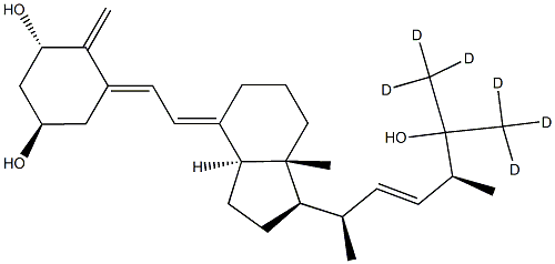 1alpha, 25-Dihydroxy VD2-D6 Struktur