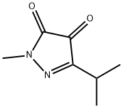 1H-Pyrazole-4,5-dione,1-methyl-3-(1-methylethyl)-(9CI) Struktur