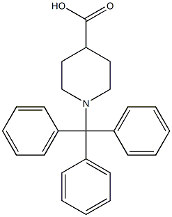 1-tritylpiperidine-4-carboxylic acid Struktur