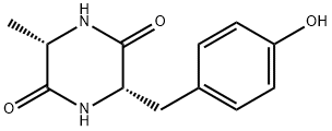 Cyclo(Ala-Tyr) Struktur