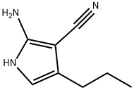 1H-Pyrrole-3-carbonitrile,2-amino-4-propyl-(9CI) Struktur