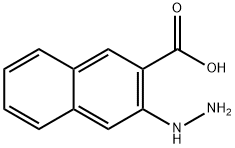 2-Naphthalenecarboxylicacid,3-hydrazino-(9CI) Struktur