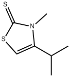 2(3H)-Thiazolethione,3-methyl-4-(1-methylethyl)-(9CI) Struktur