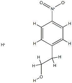 Benzeneethanol,  4-nitro-,  conjugate  monoacid  (9CI) Struktur