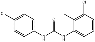 N-(3-chloro-2-methylphenyl)-N'-(4-chlorophenyl)urea Struktur