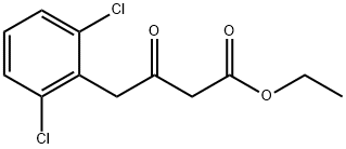 ethyl 4-(2,6-dichlorophenyl)-3-oxobutanoate Struktur