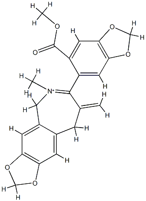 Leptocarpinine Struktur