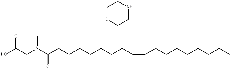 (Z)-N-METHYL-N-(1-OXO-9-OCTADECENYL)GLYCINE, COMPOUND WITH MORPHOLINE (1:1) 結(jié)構(gòu)式