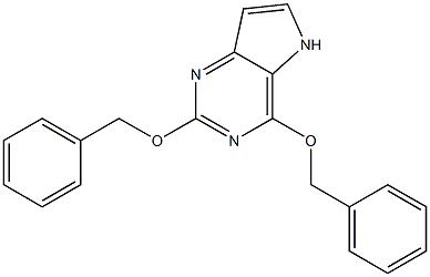 5H-Pyrrolo3,2-dpyrimidine, 2,4-bis(phenylmethoxy)- Struktur