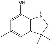 1H-Indol-7-ol,2,3-dihydro-3,3,5-trimethyl-(9CI) Struktur