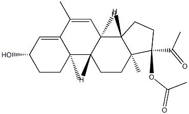 Mepregenol acetate Struktur