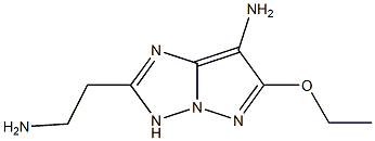 1H-Pyrazolo[1,5-b][1,2,4]triazole-2-ethanamine,7-amino-6-ethoxy-(9CI) Struktur