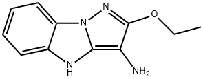 4H-Pyrazolo[1,5-a]benzimidazol-3-amine,2-ethoxy-(9CI) Struktur