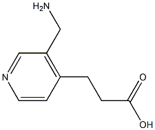 4-Pyridinepropanoicacid,3-(aminomethyl)-(9CI) Struktur