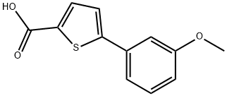 5-(3-methoxyphenyl)thiophene-2-carboxylic acid Struktur