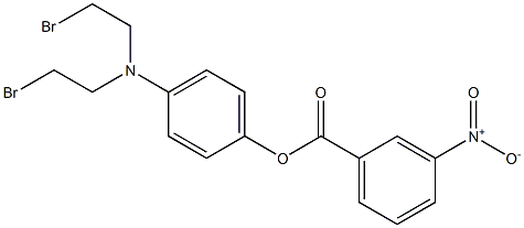 4-[Bis(2-bromoethyl)amino]phenyl=3-nitrobenzoate Struktur