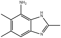 1H-Benzimidazol-4-amine,2,5,6-trimethyl-(9CI) Struktur