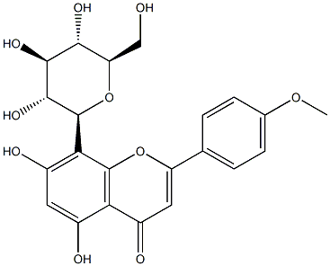 4-甲氧基牡荊素, 2326-34-3, 結構式