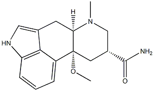 10β-Methoxy-6-methylergoline-8β-carboxamide Struktur